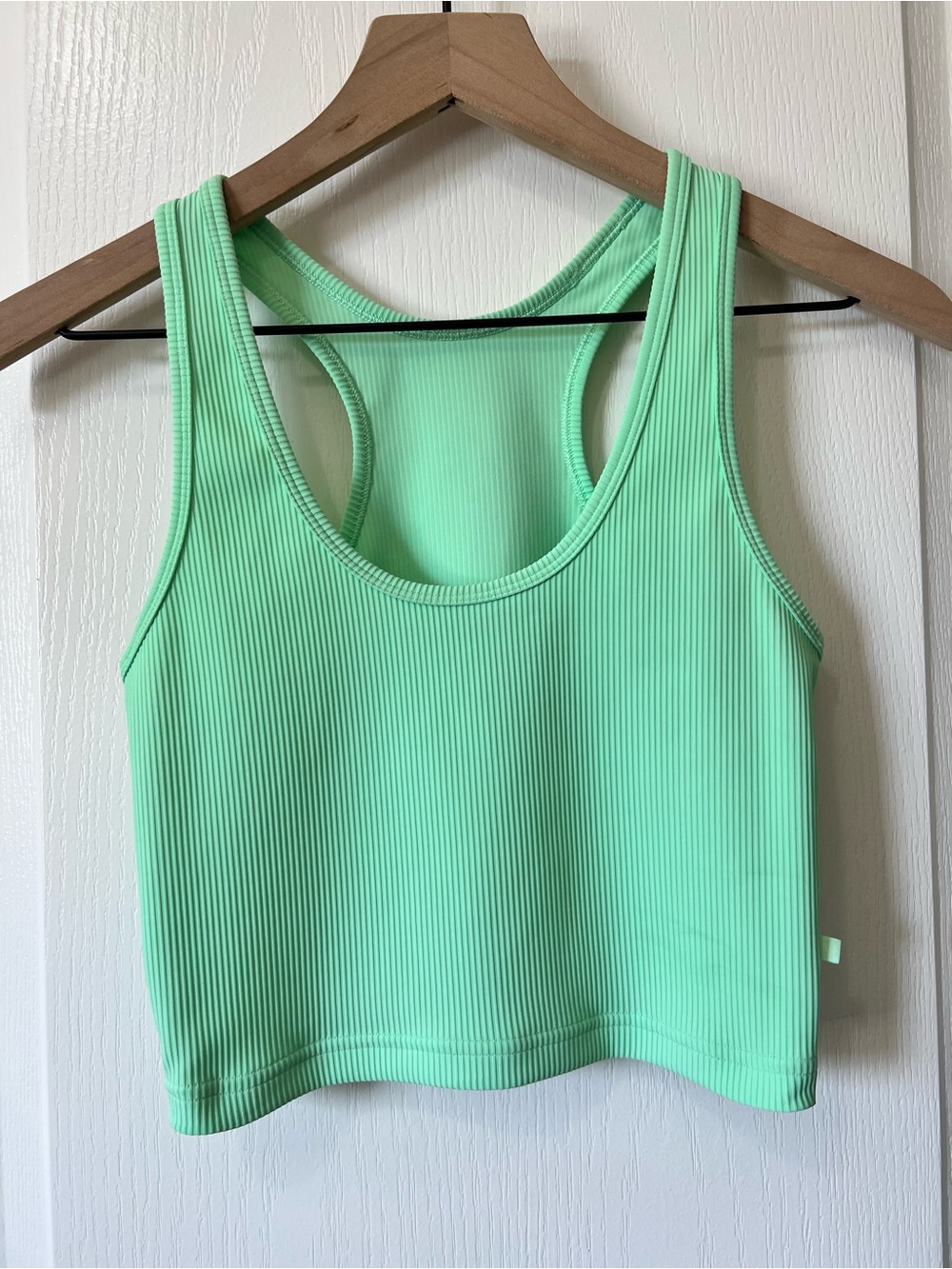 Lululemon Power Pivot Reversible Ribbed Tank Top Citra Lime Women’s XS